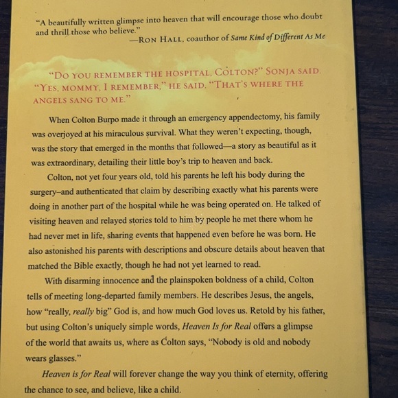 Heaven Is For Real Book - Picture 5 of 5